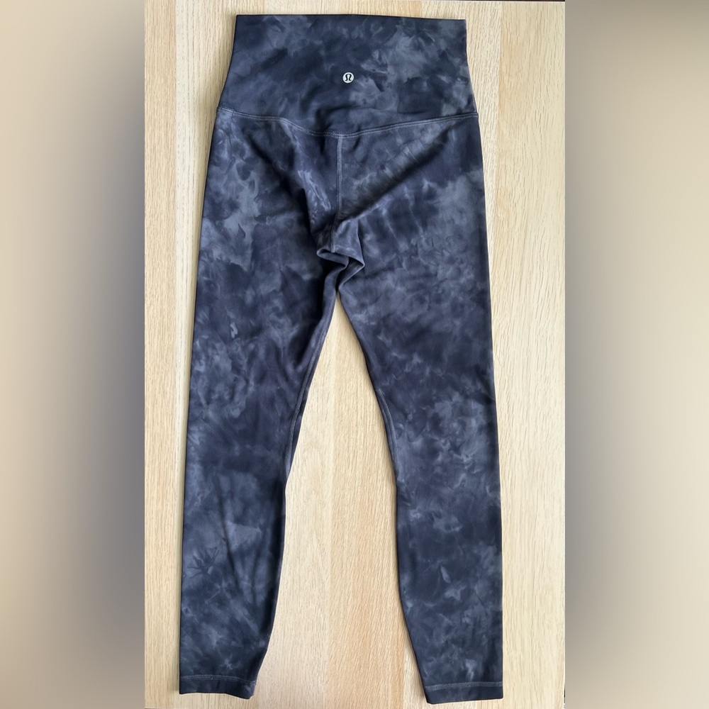 Lululemon Align Diamond Dye Graphite Grey Leggings Size 4 Super High Rise Nulu - Picture 7 of 11